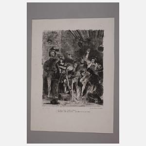 Eugène Delacroix, Mephisto in Auerbachs Keller