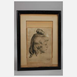 Max Brüning, Mädchenkopf