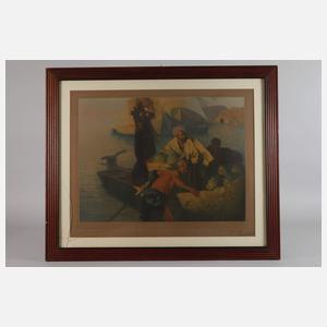 Ludwig Deutsch, "Die Wassermelonenhändler"