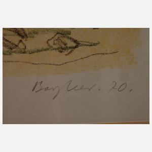 Eduard Bargheer, Esel im Olivenhain