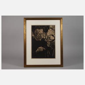 Prof. Erich Heckel, "Der Spaziergang"