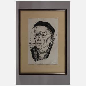 Erich Heckel, "Mann mit Baskenmütze"