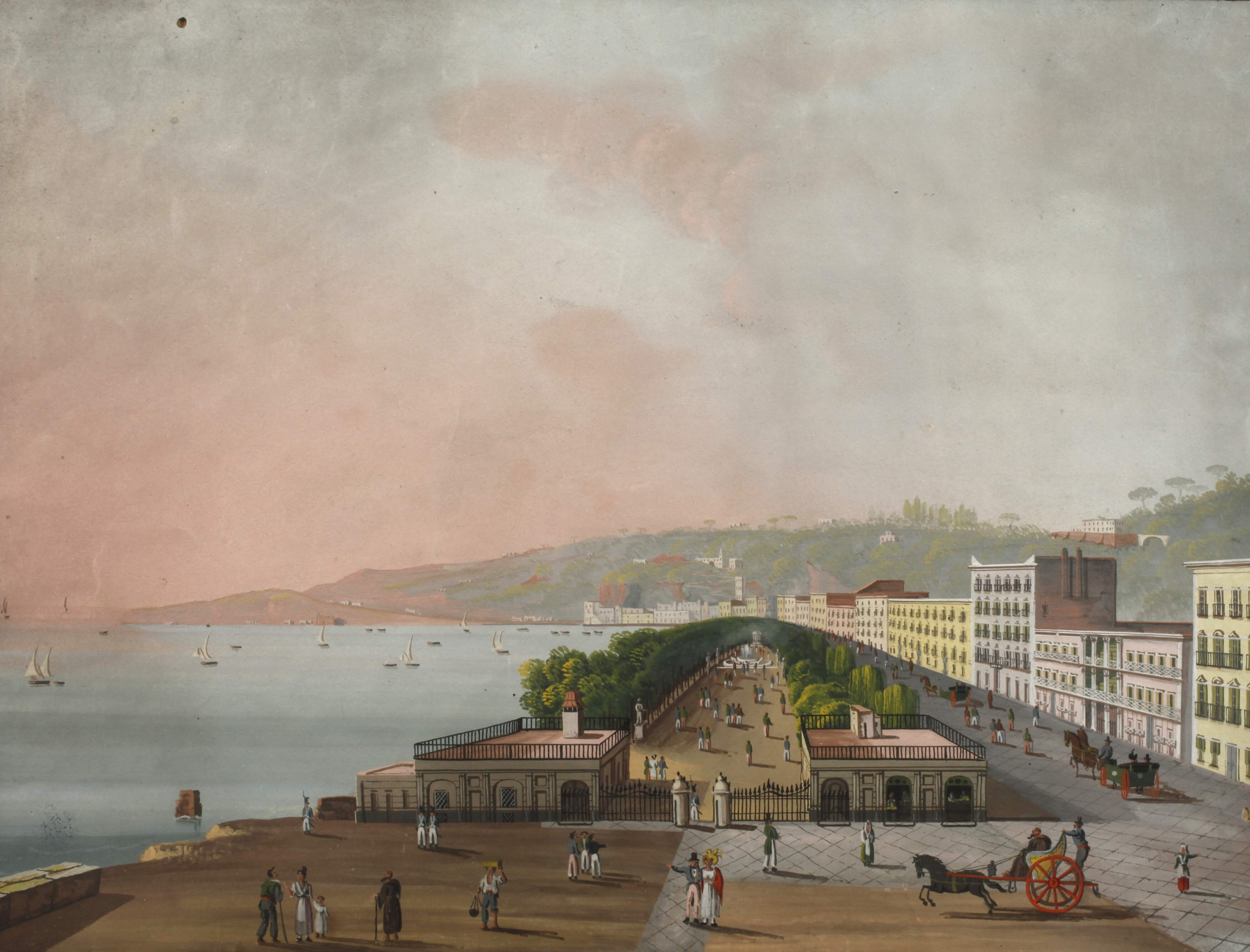 Die Gärten der Villa Reale in Neapel