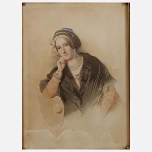 Louis Fischer, attr., Damenportrait