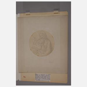 Carl Lossow, Mutter mit ihrem Kind am Tisch