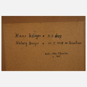 Otto Schneider, Geschwisterpaar mit Hund