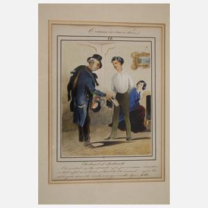 Alexander, Folge französischen Illustrationen