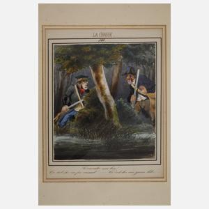 Alexander, Folge französischen Illustrationen