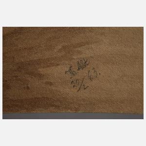 Theodor Alt, "An der Moldau-Prag Carolinenthal"