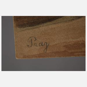 Theodor Alt, "An der Moldau-Prag Carolinenthal"