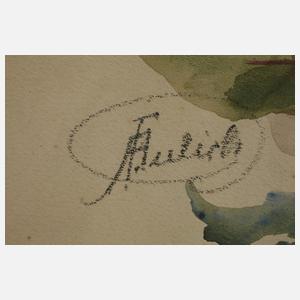 Franz B. Aulich, Rosen in Vase