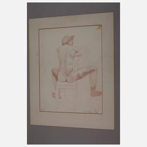 Eva Christina Fuchs, Sitzender Männerakt