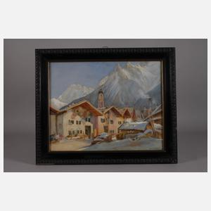 Bruno Richter, Ansicht Mittenwald und Karwendel