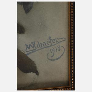 W. Schaefer, Chrysanthemenstillleben