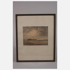 Paul Weber, Landschaft mit Gehöft