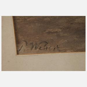 Paul Weber, Landschaft mit Gehöft