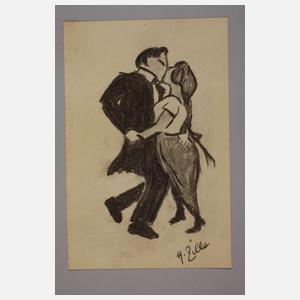 Heinrich Zille, Tanzendes Paar