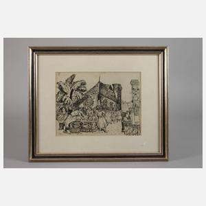 Béla Kádár, Auf dem Wochenmarkt