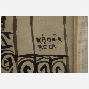 Béla Kádár, Auf dem Wochenmarkt