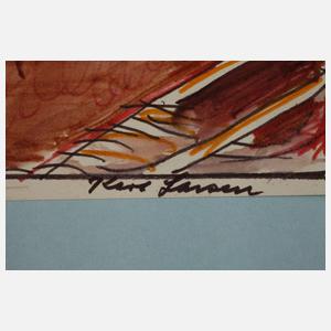 Karl Larsen, Zwei mediterrane Landschaften