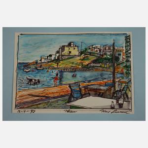 Karl Larsen, Zwei mediterrane Landschaften