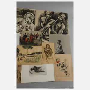 Konvolut Zeichnungen und Graphik