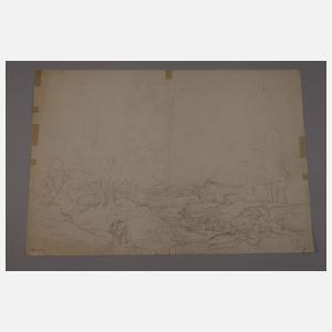 Ernst Hasse, attr., "Das heranziehende Gewitter"