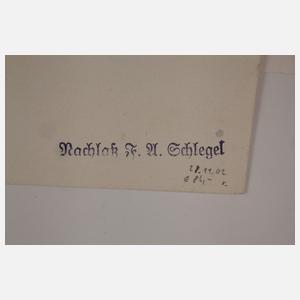 August Friedrich Schlegel, "Schreckenstein"