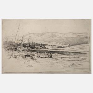 Rudolf Schuster, attr., Erzgebirgische Landschaft