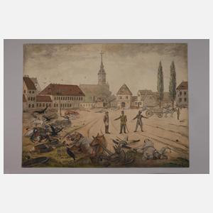 Völkerschlacht zu Leipzig am Ranstädter Tor