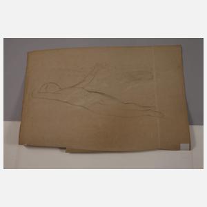 Heinrich Leutemann, Konvolut Aktzeichnungen