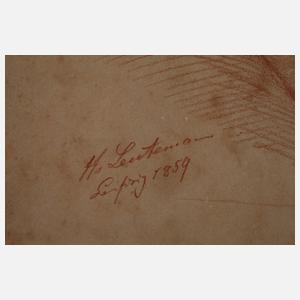 Heinrich Leutemann, Konvolut Aktzeichnungen