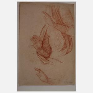 Heinrich Leutemann, Konvolut Aktzeichnungen