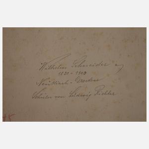 Wilhelm Heinrich Schneider, attr., Bauerngehöft