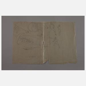 Walther Gasch, Konvolut Arbeiten auf Papier