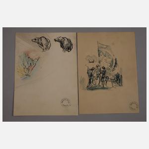 Herbert Hauschild, Konvolut Zeichnungen