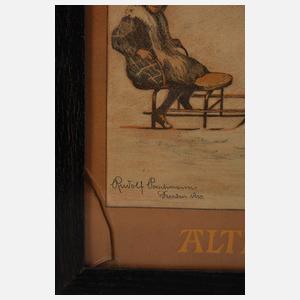 Rudolf Poeschmann, Altmarkt von Plauen im Winter