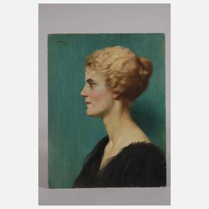 Walther Witting, Damenportrait im Profil