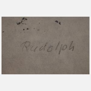 Wilhelm Rudolph, Sitzender Schäferhund