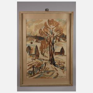 Fredo Bley, "Winter im Erzgebirge"