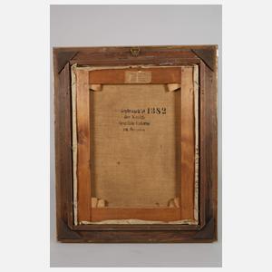 "Waldweg mit hineinreitendem Jäger" nach C. Vroom