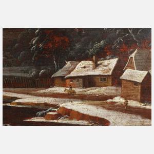 Georg Christoph v. Bemmel, attr., Winterlandschaft