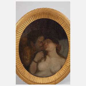 Meister des Barock, Satyr und Nymphe vor Liebesspiel