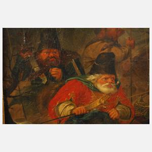 Anton Jahn, attr., Reiterei auf der Landstraße