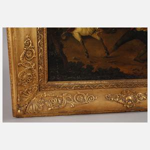 Anton Jahn, attr., Reiterei auf der Landstraße