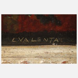 Ludwig Valenta, Bücherstillleben mit Globus