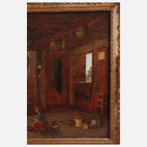 Stubeninterieur – "Trautes Heim – Glück allein"