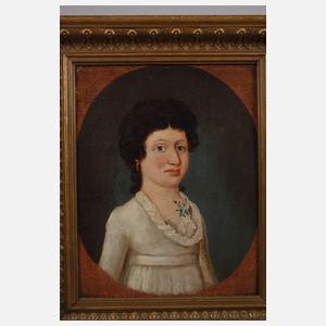 Paar antike amerikanische Portraits