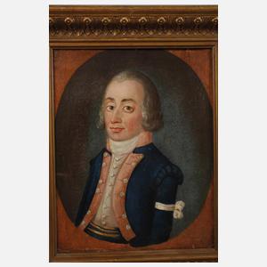 Paar antike amerikanische Portraits