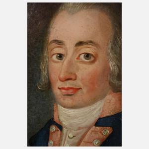 Paar antike amerikanische Portraits